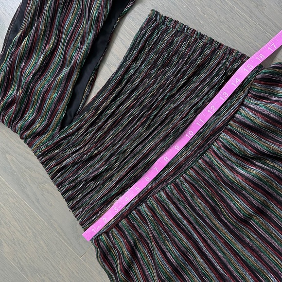 Rebecca Vallance Ronnie Gown One Shoulder Cutout Metallic Maxi Dress - US SIZE 4 - Picture 9 of 12